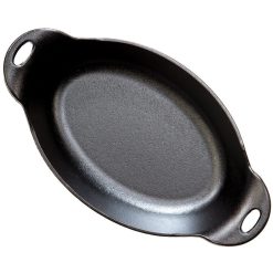 Alternative view of Heat-Treated 16 Ounce Cast Iron Oval Server