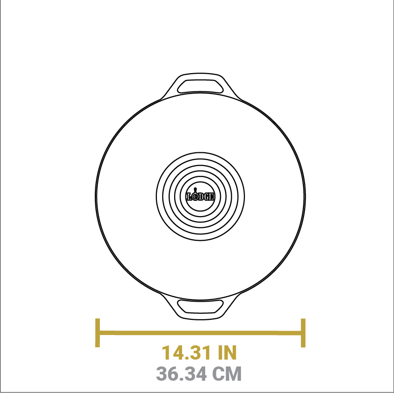 14 Inch Seasoned Cast Iron Wok - Image 8