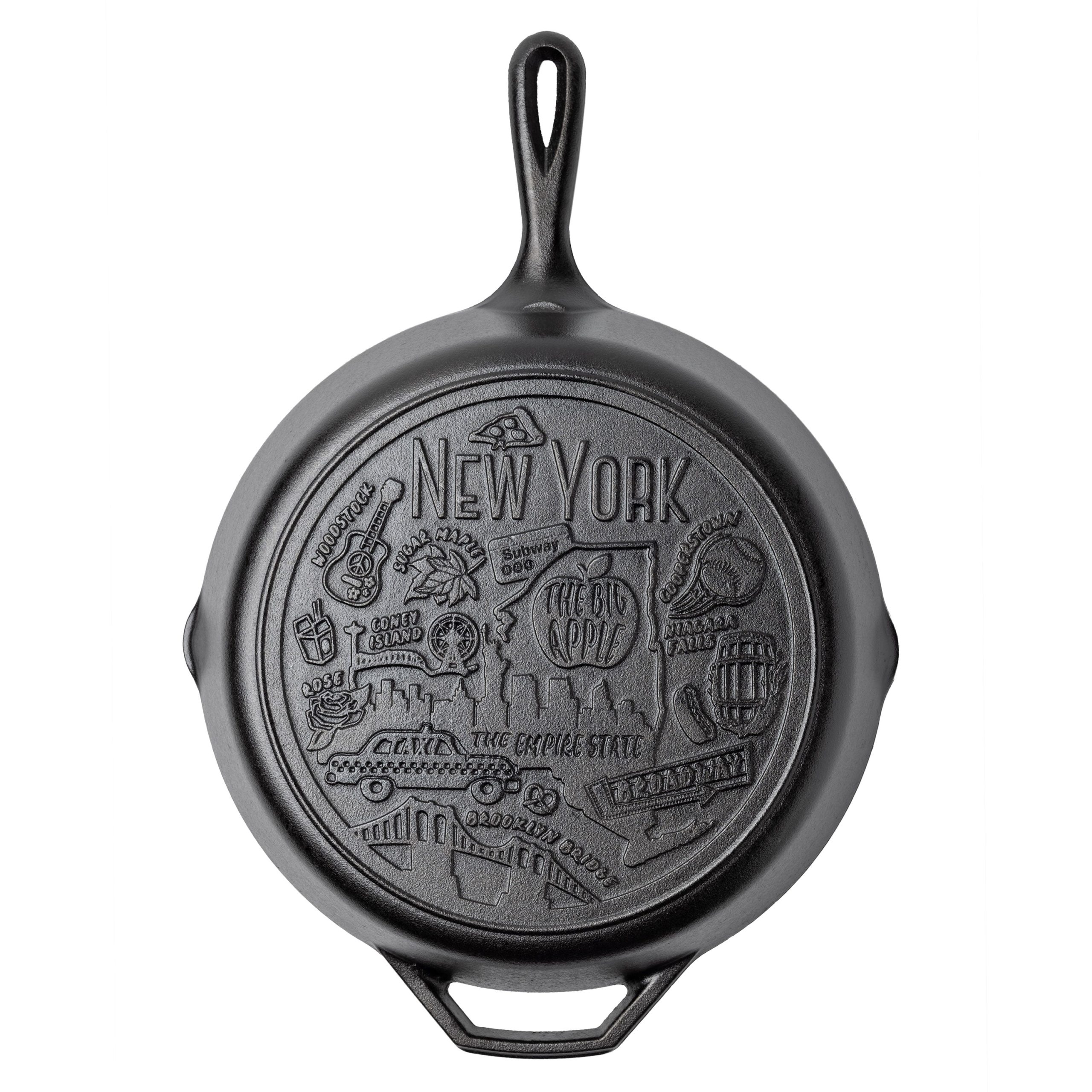 American Road Trip: 12 Inch Seasoned Cast Iron Skillet, New York - Image 6