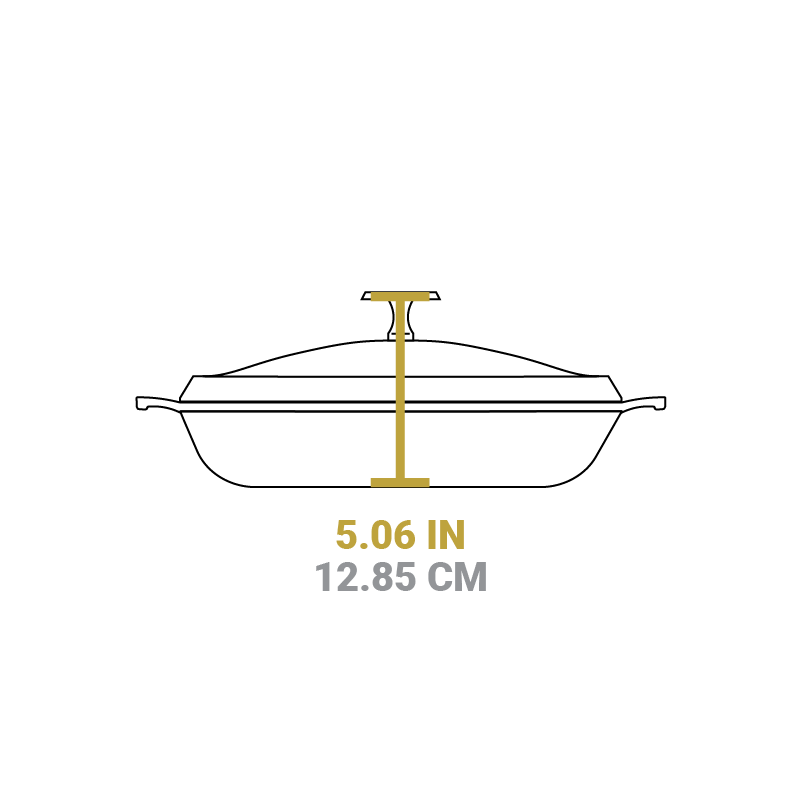 Blacklock 4 Quart Lightweight Cast Iron Braiser - Image 6