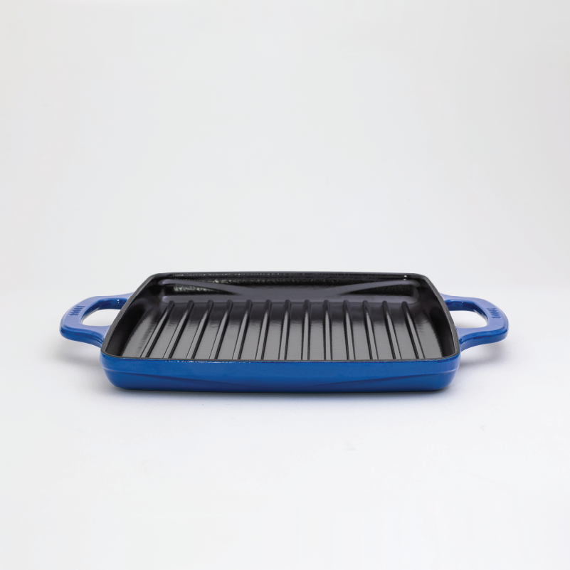 USA Enamel 11 Inch Enameled Cast Iron Grill Pan - Image 11