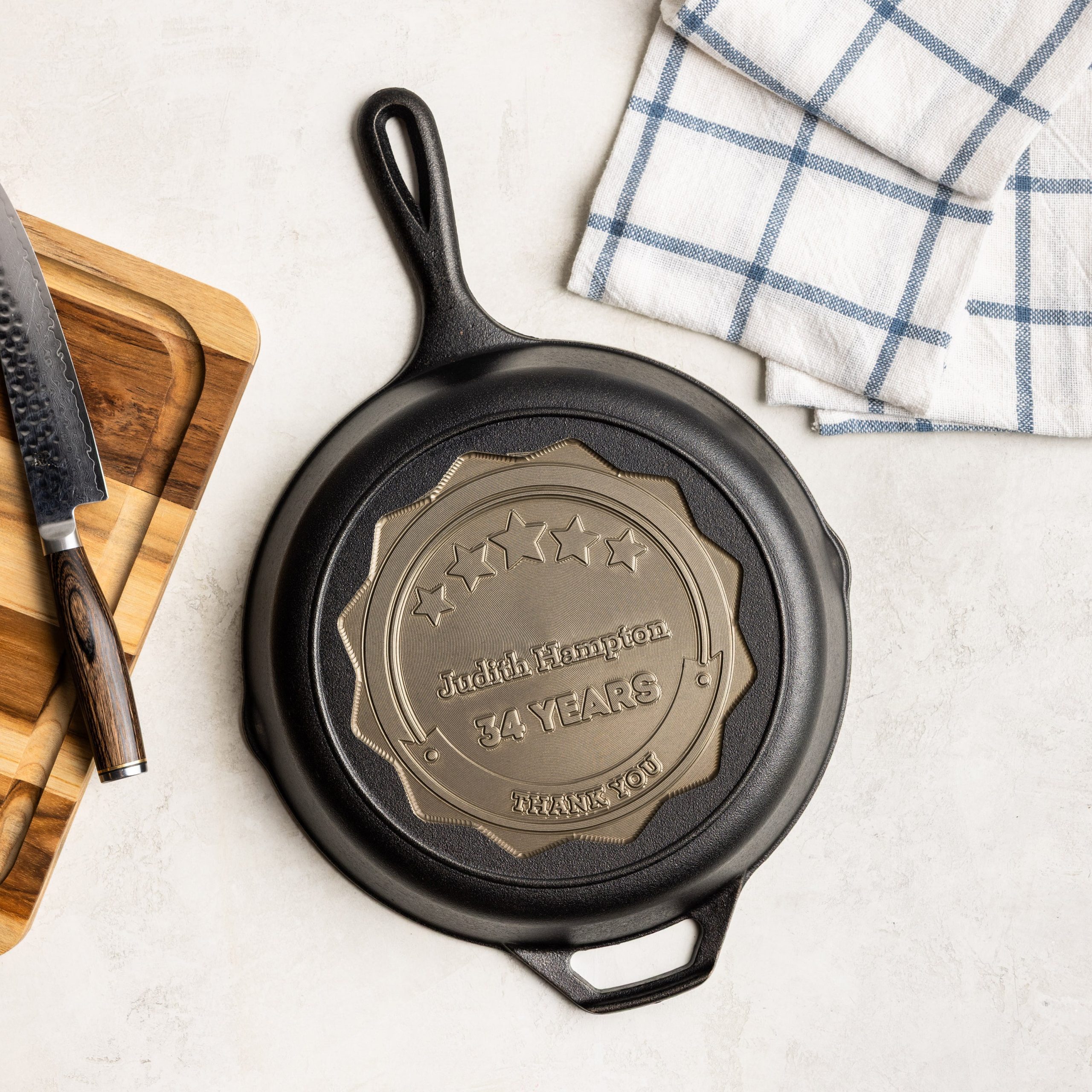 Custom Engraved Award Skillet - Image 4