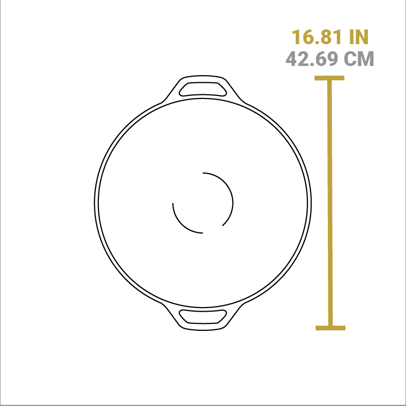 14 Inch Seasoned Cast Iron Wok - Image 7