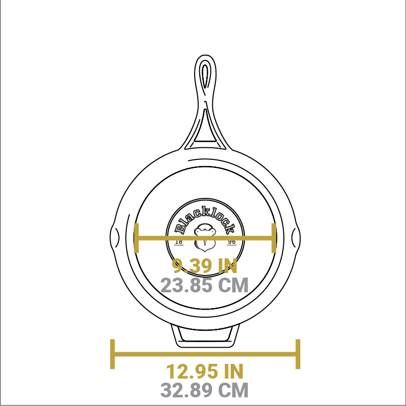 Blacklock Lightweight Cast Iron Skillet Set - Image 10