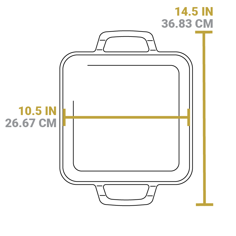 Chef Collection 11 Inch Cast Iron Square Griddle - Image 5