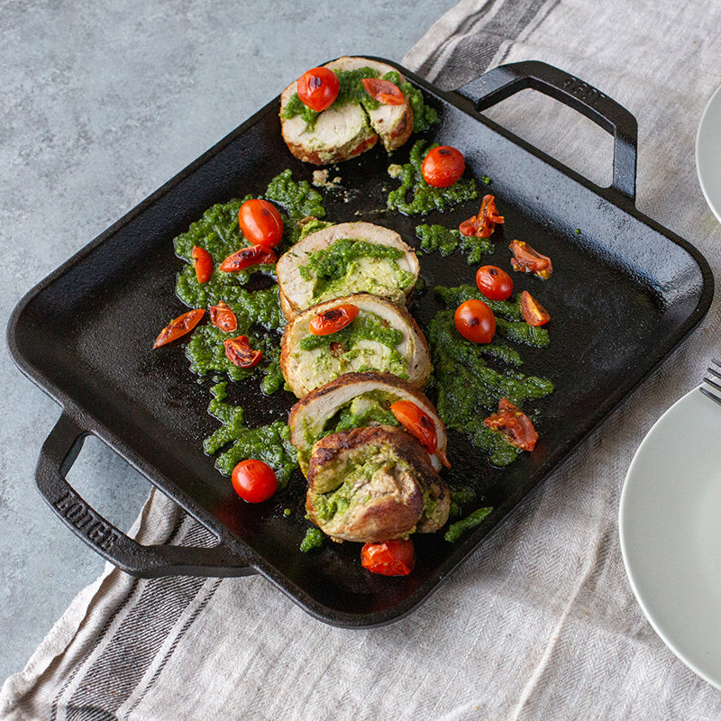 Chef Collection 11 Inch Cast Iron Square Griddle - Image 2