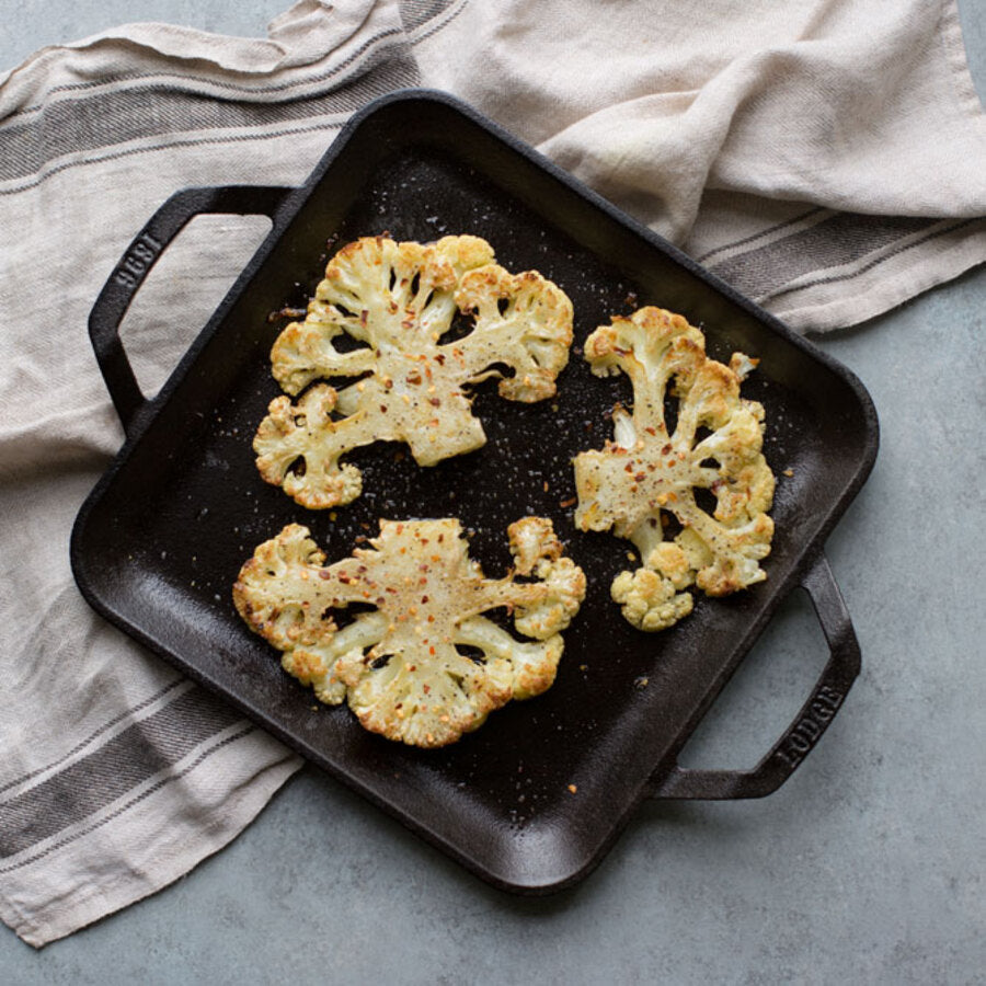 Chef Collection 11 Inch Cast Iron Square Griddle - Image 3