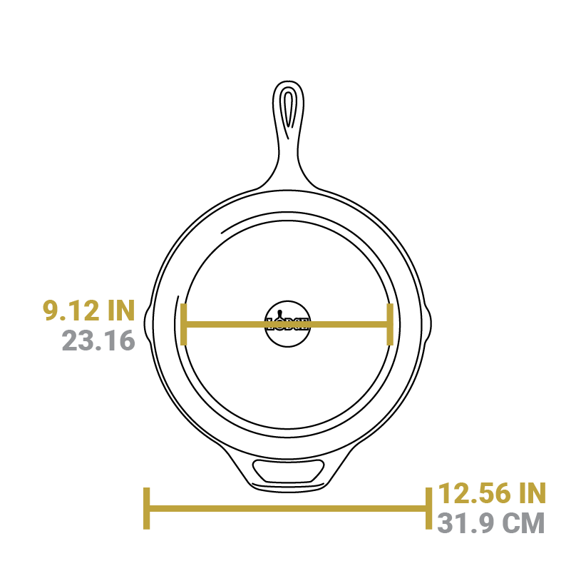 12 Inch Cast Iron Skillet with Handle Holder - Image 6