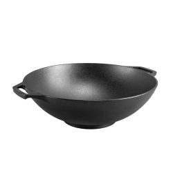 Alternative view of 14 Inch Seasoned Cast Iron Wok