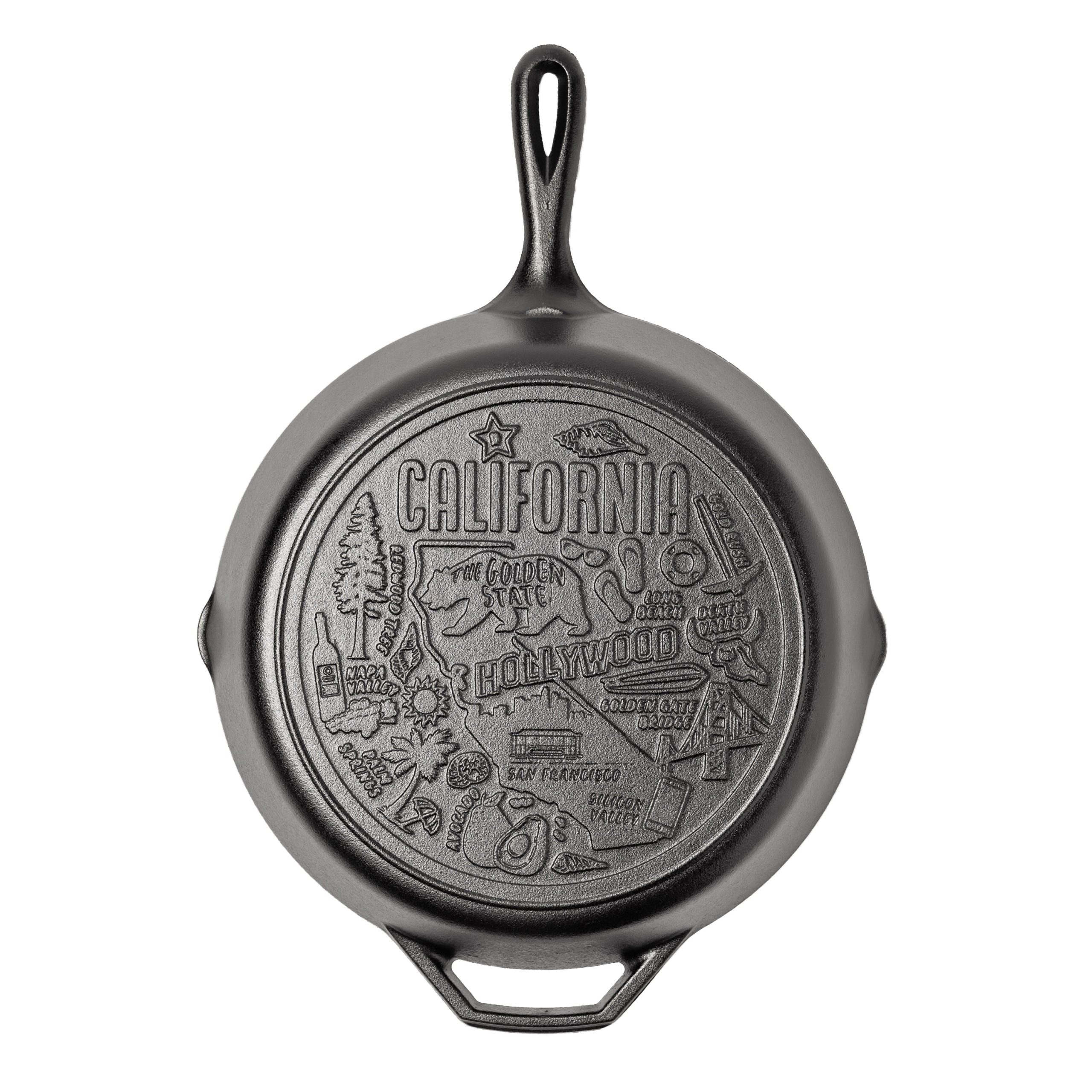 American Road Trip: 12 Inch Seasoned Cast Iron Skillet, California - Image 6
