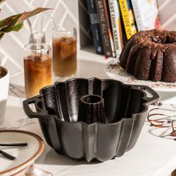 Alternative view of Seasoned Cast Iron Fluted Cake Pan