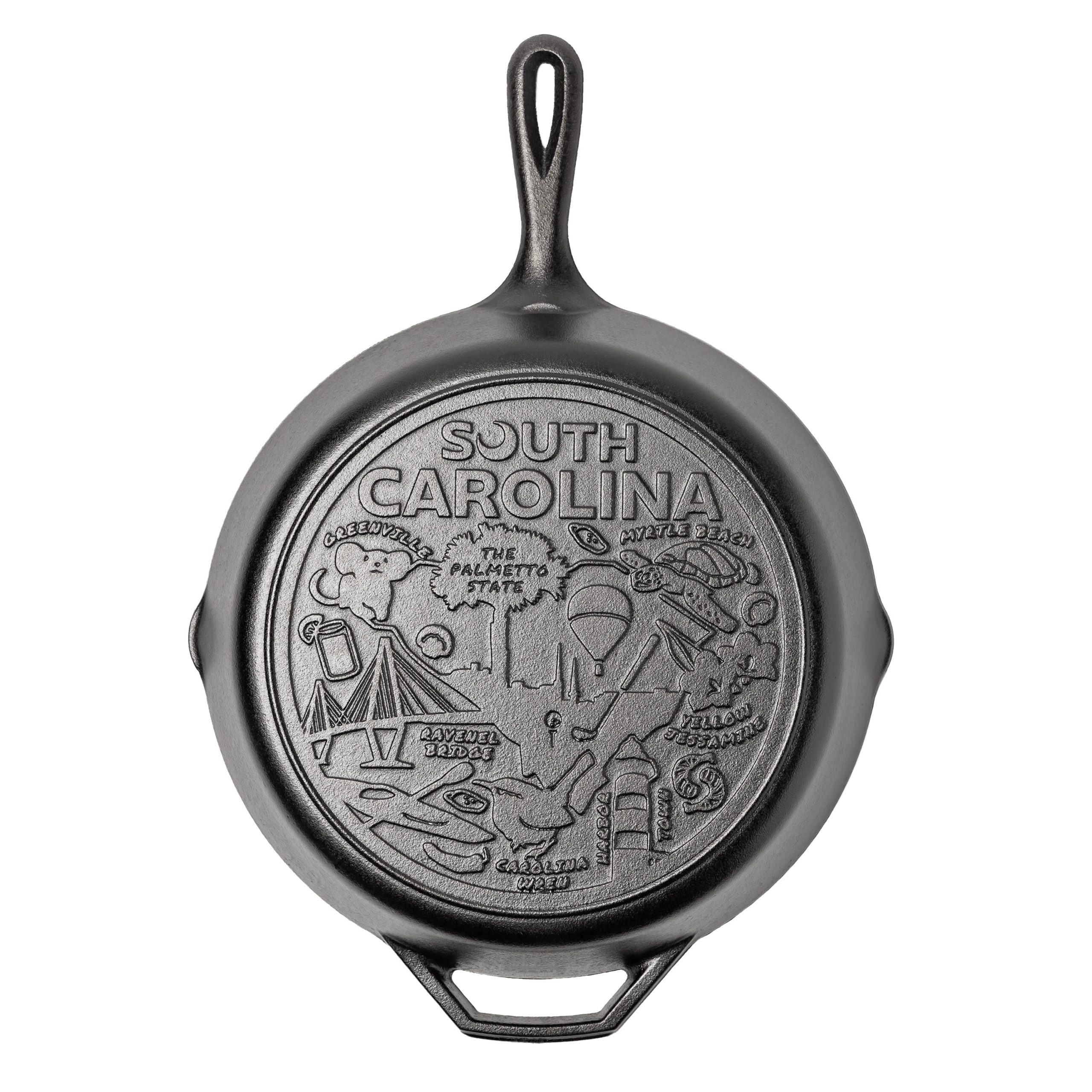 American Road Trip: 12 Inch Seasoned Cast Iron Skillet, South Carolina