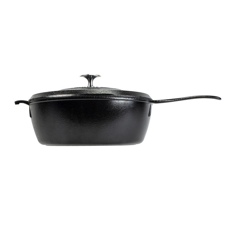 Blacklock 4 Quart Lightweight Cast Iron Deep Skillet With Lid - Image 14