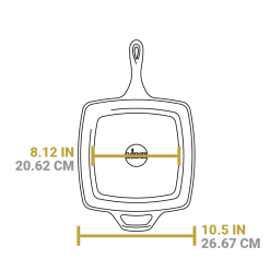 Alternative view of Square Cast Iron Classic Skillet
