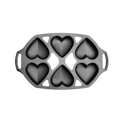 Alternative view of Seasoned Cast Iron Heart Mini Cake Pan