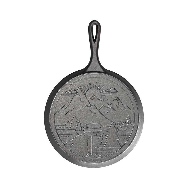 Wanderlust 10.5 Inch Cast Iron Mountain Griddle - Image 2