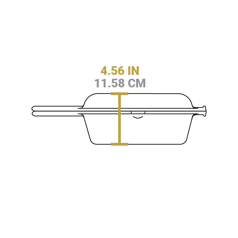 3.2 Quart Seasoned Cast Iron Combo Cooker - Image 9