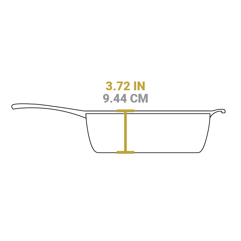 Blacklock 4 Quart Lightweight Cast Iron Deep Skillet With Lid - Image 5