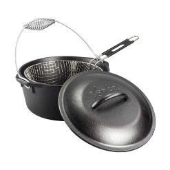 Alternative view of Seasoned Cast Iron Dutch Oven Frying Set