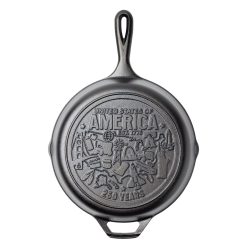 Lodge 10.25 Inch Seasoned Cast Iron Skillet, USA Icons
