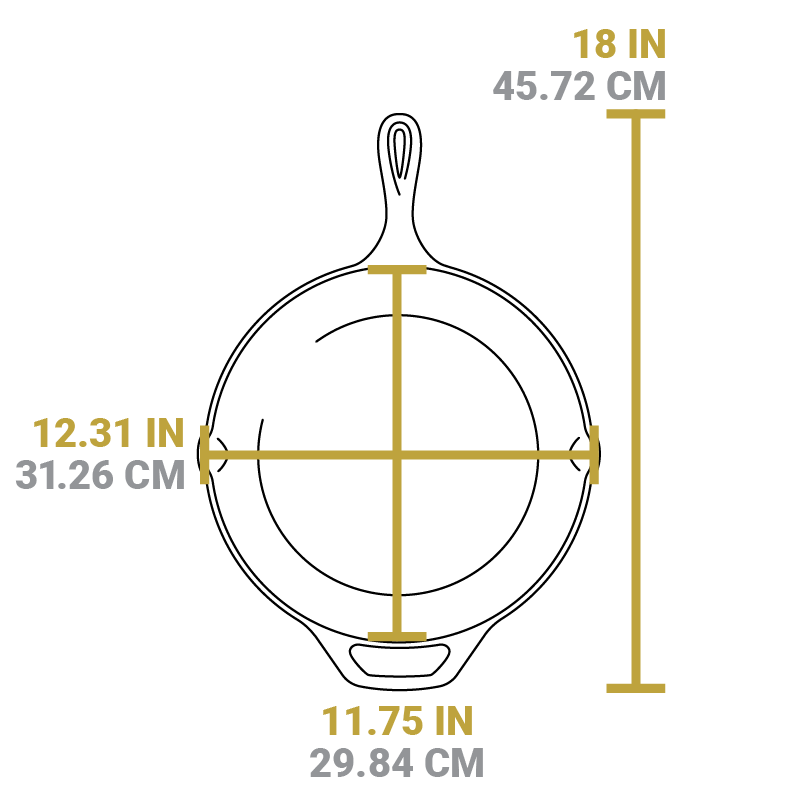 12 Inch Cast Iron Scouts Skillet - Image 5