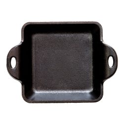 Alternative view of Heat-Treated 10 Ounce Square Cast Iron Mini Server 