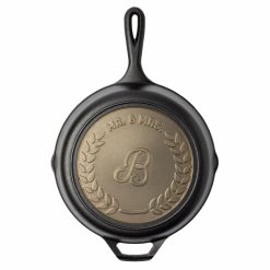 Alternative view of Custom Engraved Monogram Skillet