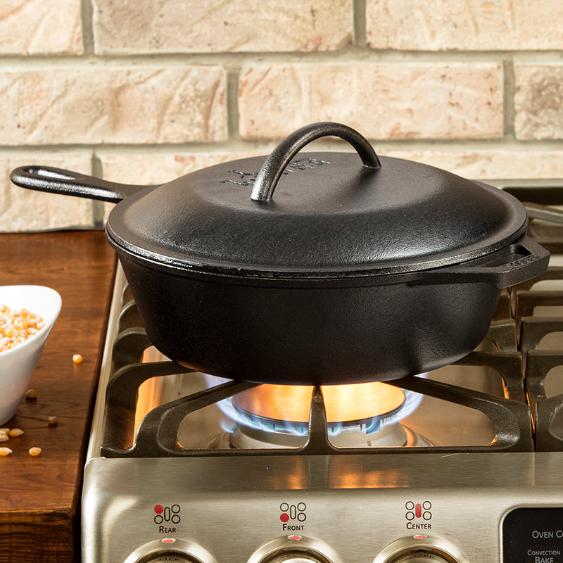 Cast Iron Covered Deep Skillet - Image 30