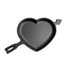 Alternative view of Seasoned Cast Iron Heart Skillet