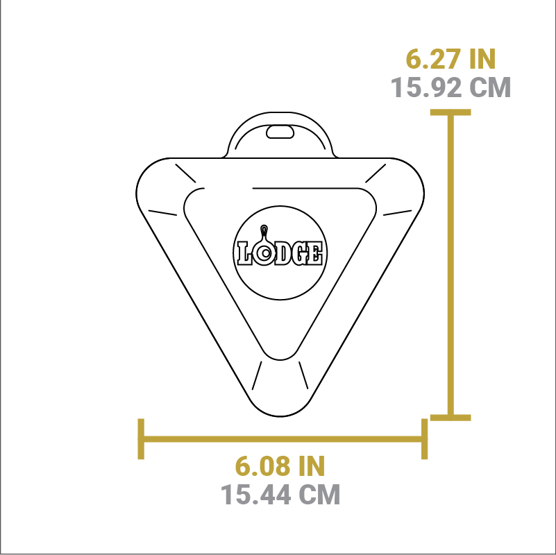 Heat-Treated 10 Ounce Triangular Cast Iron Mini Server - Image 5