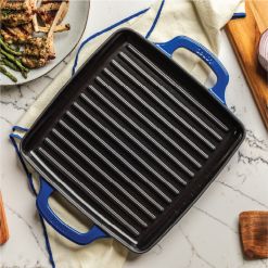Alternative view of USA Enamel 11 Inch Enameled Cast Iron Grill Pan